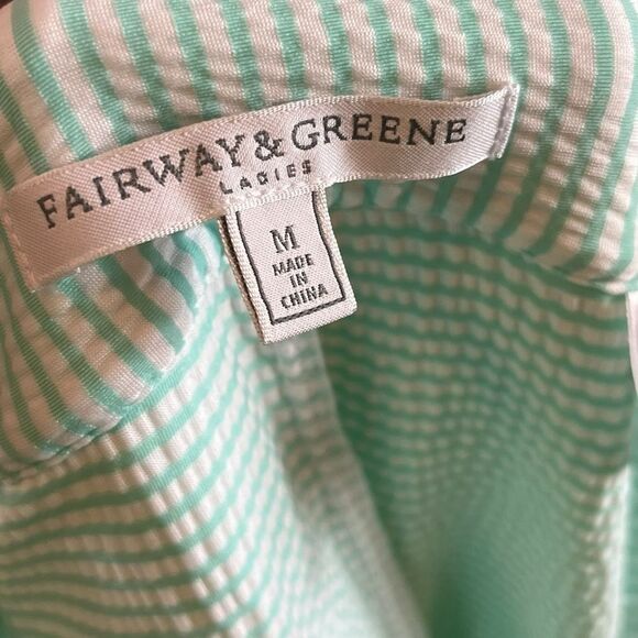 Fairway And Greene Mint Green And White Gingham Skort, Size M - Picture 4 of 8
